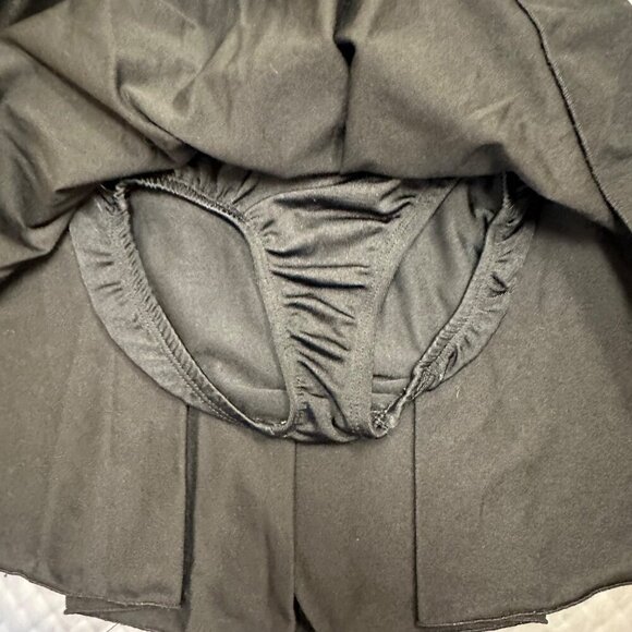 CURTAIN CALL COSTUME BLACK LEOTARD WITH SKIRT ATTACHED CHILD MEDIUM - Picture 5 of 6